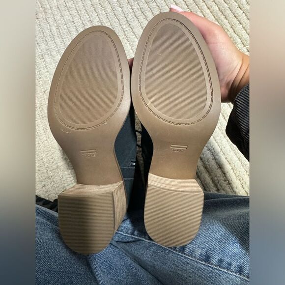 TOMS Evelyn Heeled Black Suede Boot Size 6.5 - Picture 7 of 12